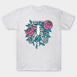 Flowers in a ribcage T-Shirt